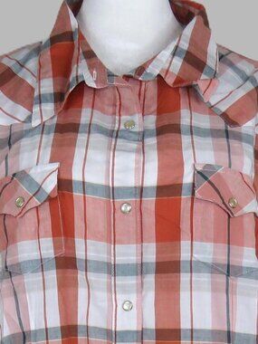 Wrangler Women's Plaid Long-Sleeve Pearl-Snap Western Size 3XL (C1983)